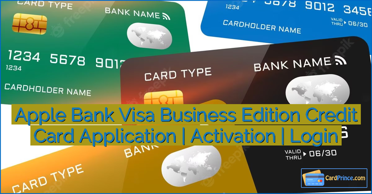 Apple Bank Visa Business Edition Credit Card Application | Activation | Login