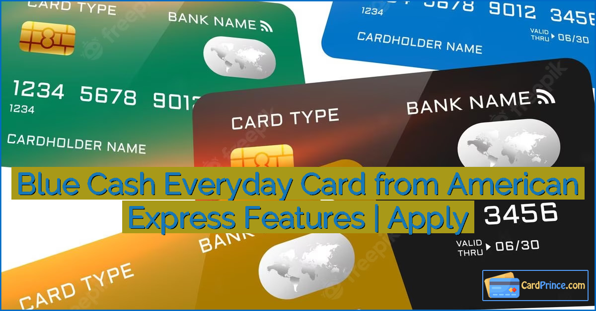 Blue Cash Everyday Card from American Express Features | Apply