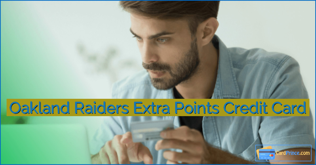 Oakland Raiders Extra Points Credit Card